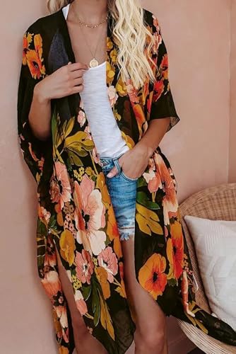 Image of Breezy Lane Kimonos for Women Swimsuit Coverups Beach Cover Up Swimwear Cardigan Summer