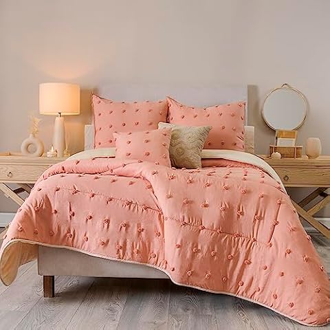 Vianney Austral Rosette Queen Size XL Blanket Plush Texture Cover