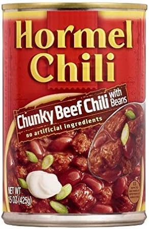 hormel chili chunky beef chili with beans (Pack of 6)