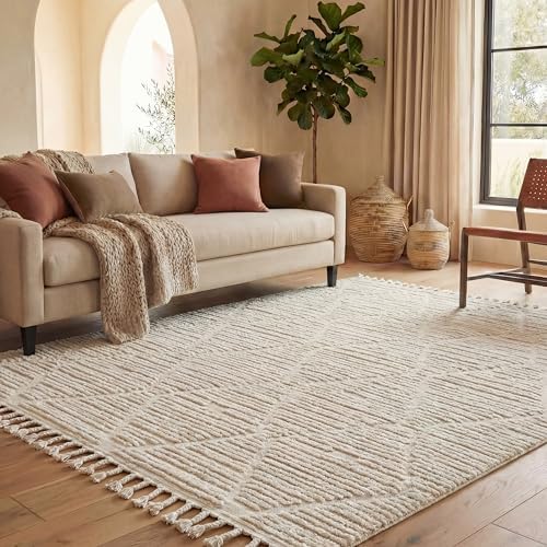 SAFAVIEH Area Rug 8x10 - Marrakesh Collection - Large - Beige, Mo...