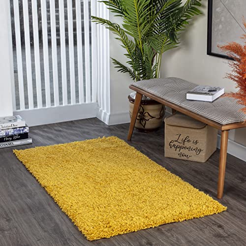 Surya Home Flauschiger Teppich Läufer - Shaggy Teppich für Wohnzimmer, Schlafzimmer, Berber...