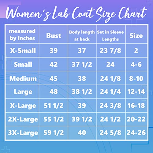 Personalized Embroidered Lab Coat for Women w/Medical Specialty ICON & Name, Text, 13 Thread Colors, 3 Pockets & Long Sleeve - Image 5