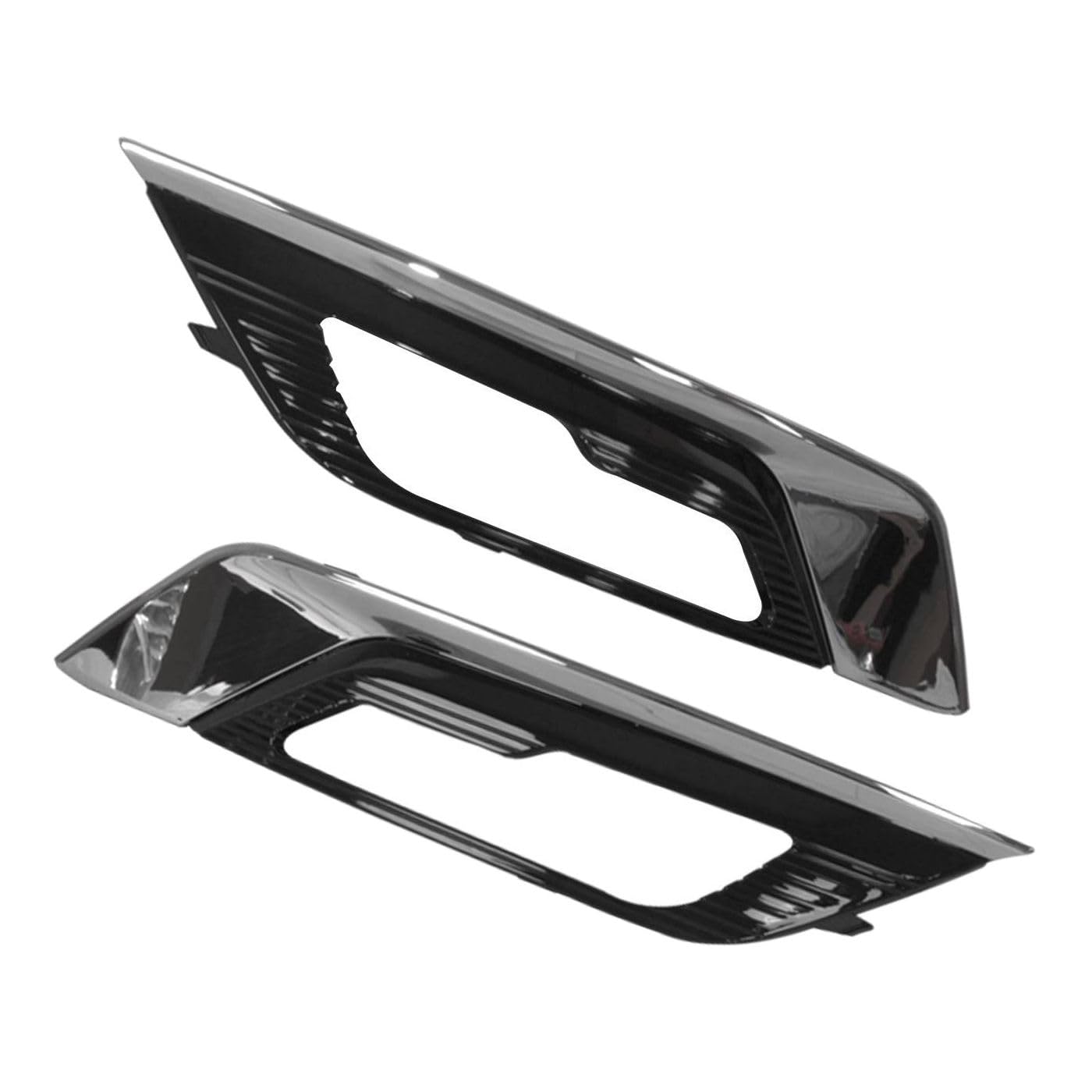 Acegik Kit Pair Front Right & Left Fog Lamp Bezel Kit for Ford for Fusion 2017-2018 HS7Z17B814CB HS7Z-17B814-CB