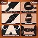 BDSM Adult Toys Bondage Kit - UTIMI Neck to Wrist Behind Back Collar Restraints with Handcuffs Ankle Cuffs Blindfold Restraint Bondaged Kit for Couples Sex Adjustable Set SM Play