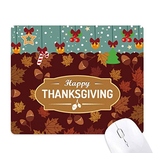 Tapis de souris Thanksgiving en caoutchouc antidérapant pour le jeu