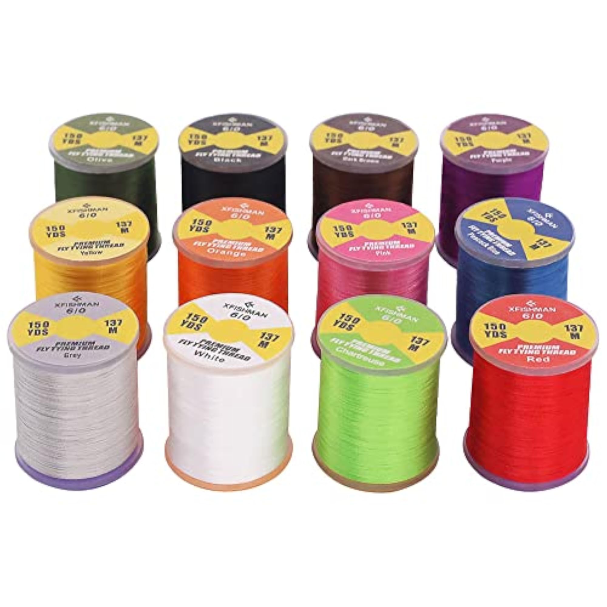 Fly Tying Thread Kit, 6/0 3/0 Fly Fishing Supplies