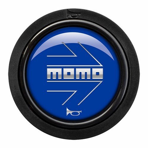 Image of M&O Momo sphoarwbluchf Push Button Arrow Logo. Polish Blue-chr. 2 C F