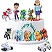 12PCS Figurine Pat Patrouille Gateau,3D Mini Figurines Décorations de Gâteaux,Dog Patrol Décorations de Gâteaux Pat Patrouille Figurine Gâteau Toppers,pour Enfant D'anniversaire Cake Décoration
