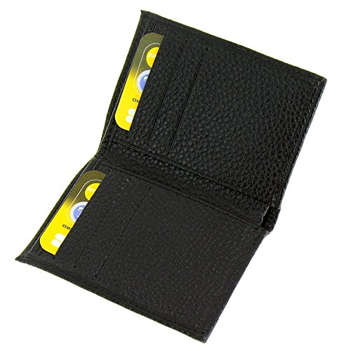 Preisvergleich Produktbild FASHIONGEN - Leder Kreditkartenetui, kartenhüllen SAWSAN - Schwarz
