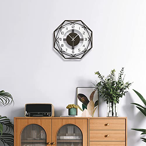 Yijidecor Modern Wall Clocks For Living Room Decor Small Silent Wall Clock Wall Clocks Battery Operated Non Ticking For Kitchen Bedroom Home Decorative 14 Inch Black Large Wall Clocks For Indoor House #TOP7