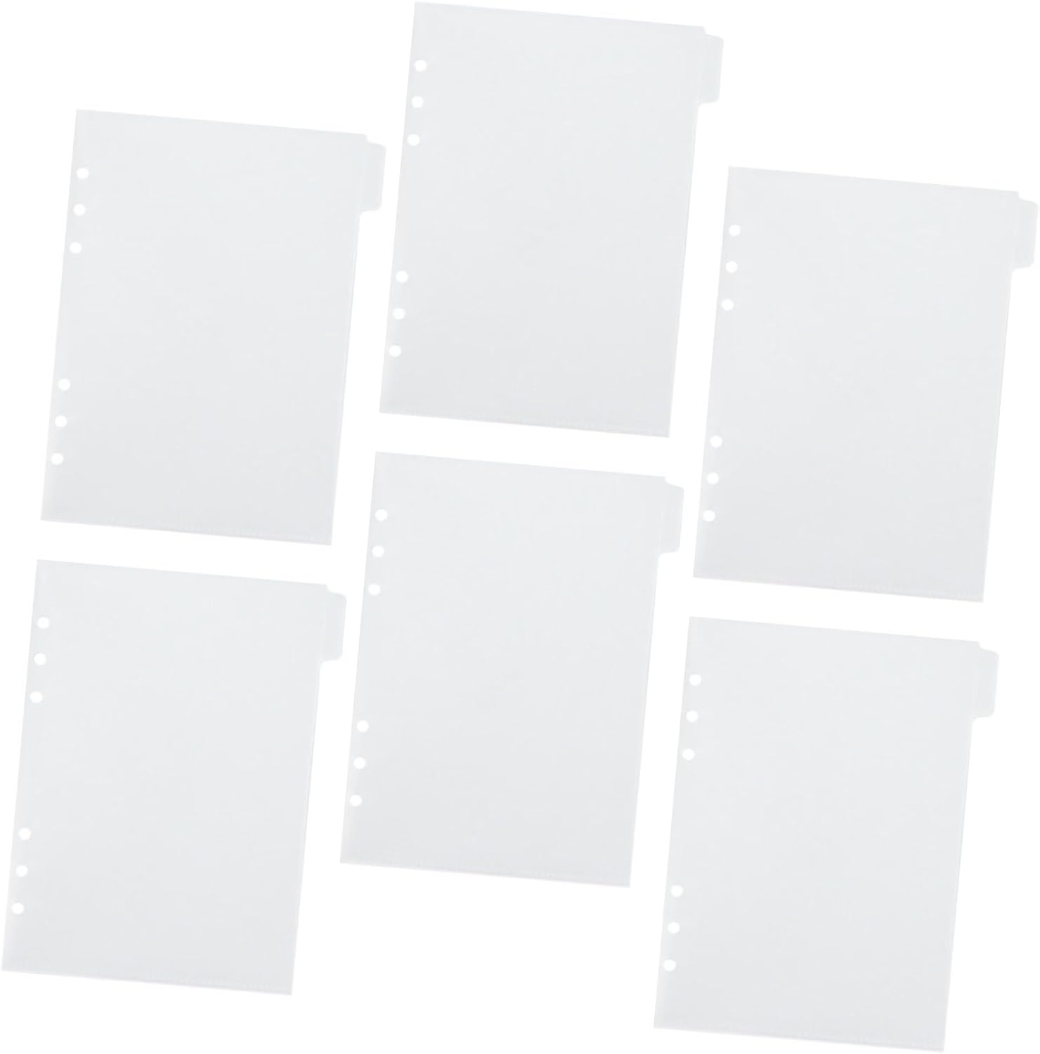 6Sheets Budget Binder Inserts Portable Cash Pockets Material Lightweight Budget Book Accessories for Home Office Travel and Special Occasions