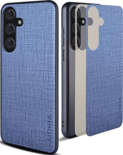 Aioria �݊��� �P�[�X for Samsung Galaxy S24 ���n�p�^�[�����U�[�����ɕی쏃�F�X�}�z�P�[�X (Blue, S24)