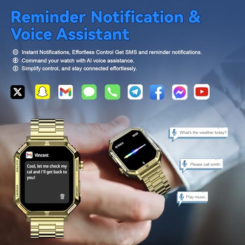 Reloj inteligente hombre con más de 200 deportes para entrenar con iOS y Android 3