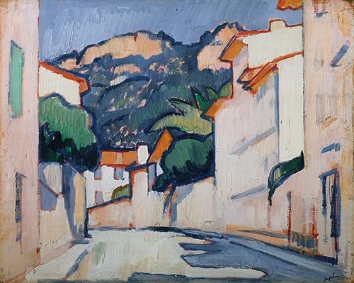 Scène de rue Cassis Peploe, décoration murale pour espace de travail