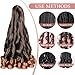 Luoyudu French Curls Braiding Hair #T30 Synthetic Bouncy Curly Braiding Hair Extensions 75g/Pack French Curly Crochet Hair Extensions 24inch (T30)