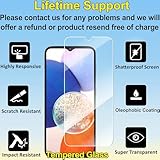4youquality Screen Protector for Samsung Galaxy A14 5G / 4G, Tempered Glass Film, 2-Pack, [LifetimeSupport][Impact-Resistant][Anti-Scratch] - Image 2