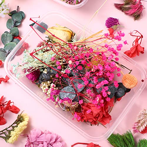 Ramo de flores secas artificiales color turquesa EXCEART miniatura 5