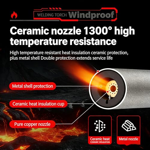 Encendedor metálico resistente al viento con cuello flexible 56cm miniatura 3