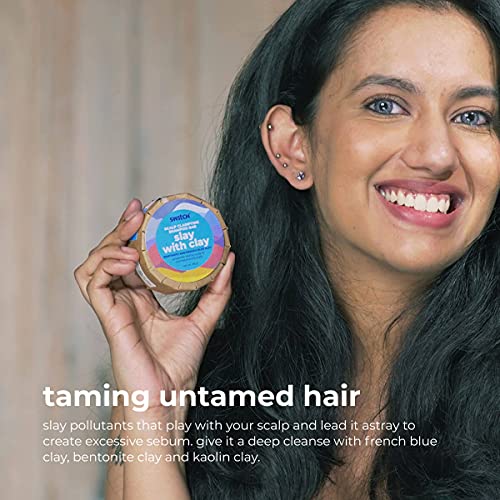 Image of Scalp Clarifying Shampoo Bar For Oily Scalp Slay With Clay, 85g