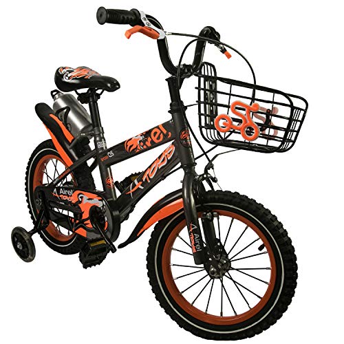 Zerimar Bicicletas Infantiles para niños y niñas | Bici con ruedines y Cesta | Bici niño | Bicicleta niños 16,18 y 20 Pulgadas | Bicicletas niños 3-8 años (18, gris-18)
