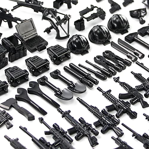 Feleph Weapon Pack Military Army Ww2 Toys For Soldier Figures, Swat Team Gear Set For Boys, Battle Building Blocks Bricks Compatible With Major Brand #TOP7