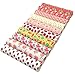 David Angie Summer Fruits Printed Faux Leather Fabric Sheet 10 Pcs 8
