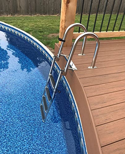 Escalera Telescópica 4 Peldaños para Bote Acero Inoxidable miniatura 1