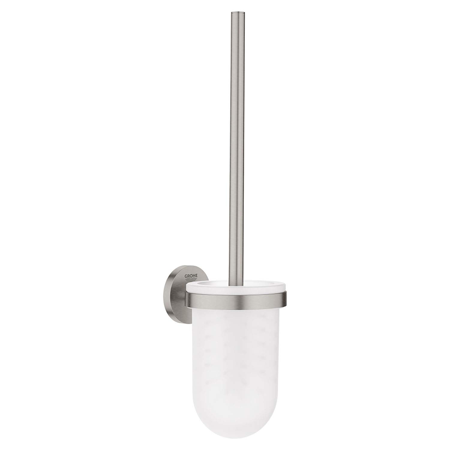 Grohe Super Steel Essentials Toilet Brush Set German Engineered, Metal In Stainless Steel-Look And With Concealed Fastening 40374Dc1