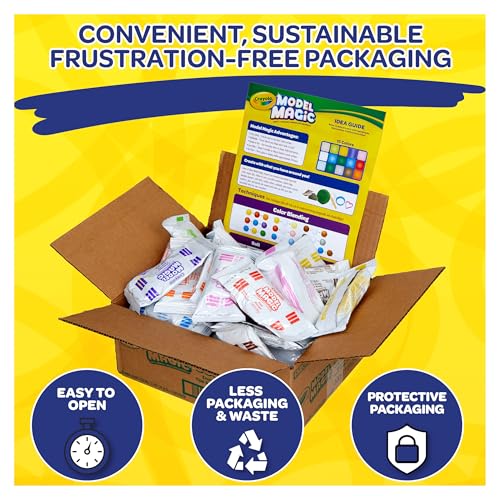 Image of Crayola Model Magic (30 Pack), Air Dry Modeling Material, Teacher Classroom Must Haves, School Supplies for Kids, Soft Clay Alternative, 15 Colors, 1 oz Packs