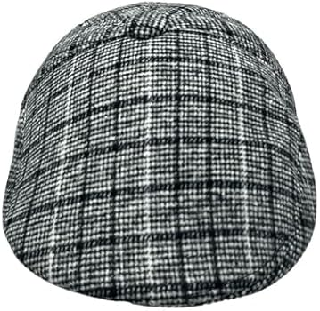 Classic Newsboy Cap With Vintage Check Pattern for Man and Women