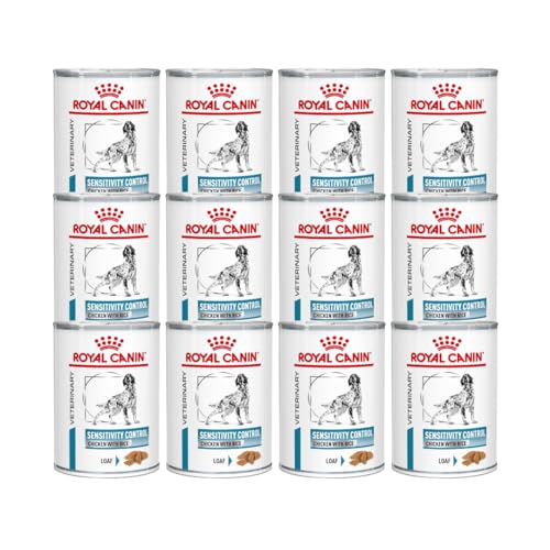 ROYAL CANIN Veterinary Sensitivity Control Mousse | 12er Pack | 12 x 410 g | Diät-Alleinfuttermittel für Hunde | Zur Unterstützung der Verdauung und bei Futtermittelallergien