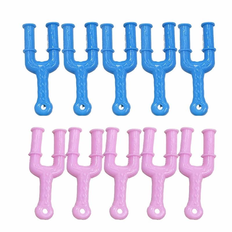 GOUBIANCEN 10 Pcs Y-Shaped Mini Loom Tool Essential Rubberband Bracelet Making Kit Professional Plastic Slingshot Hook for Rubber Band Bracelet and Necklace Crafting DIY Jewelry Making Weaving Tool