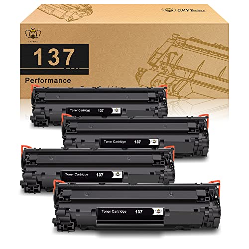 CMYBabee Compatible Toner-Cartridge Replacement for Canon 137 CRG137 9435B001AA ImageClass LBP151dw D570 MF212w MF216n MF217w MF227dw MF229dw MF232w MF236n MF244dw MF247dw Printer (Black,4-Pack)
