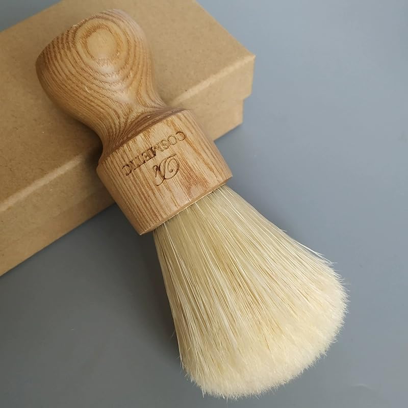 break in Boar Bristle Hair Shaving Brush for Men 26mm Soft and Good Backbone Hair Knot with wooden Handle