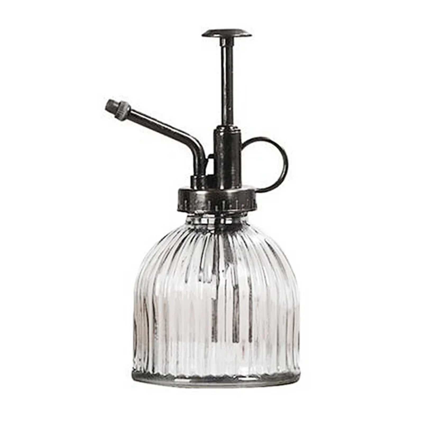 1PC 300Ml Plant Flower Glass Garden Waterer Mister Water Cans Spray Irrigation for Plants(Transparent)