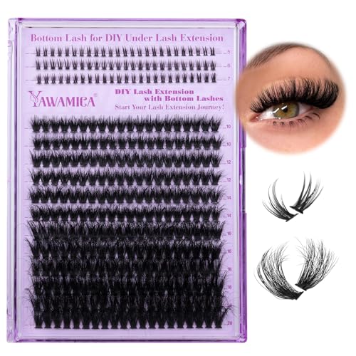 Yawamica Cluster Eyelash Extensions Fluffier Lash Clusters with B...