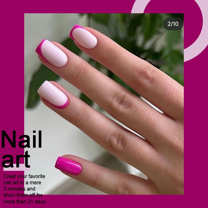 Esmalte de uñas gel Arte Clavo 15ml Rojo Fucsia miniatura 5