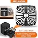 GWBSXM Air Fryer Grill Pan for Black+Decker Purify 6QT Air Fryer, 8.1’’×8.1’’ Air Fryer Replacement Parts Grill Plate Crisper Plate Accessories Tray Rack