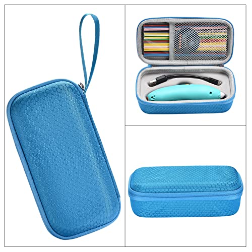 PALUMMA Estuche de transporte para bolÃgrafos 3D 3Doodler Start+ Essentials, estuche de almacenamiento para bolÃgrafos 3D, estuche rÃgido de viaje para bolÃgrafos de impresión 3D y accesorios, Blue, 3 PALUMMA Estuche de transporte para bolÃgrafos 3D 3Doodler Start+ Essentials, estuche de almacenamiento para bolÃgrafos 3D, estuche rÃgido de viaje para bolÃgrafos de impresión 3D y accesorios, Blue, - Imagen 4