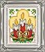 Tobin Candles Ornament Counted Cross Stitch Kit, 2-Inch x 3-Inch