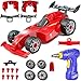Liberty Imports Kids Take Apart Toys - Build Your Own Formula Race Car Toy Vehicle Construction Playset - Realistic Sounds and Lights with Tools and Power Drill (Formula)