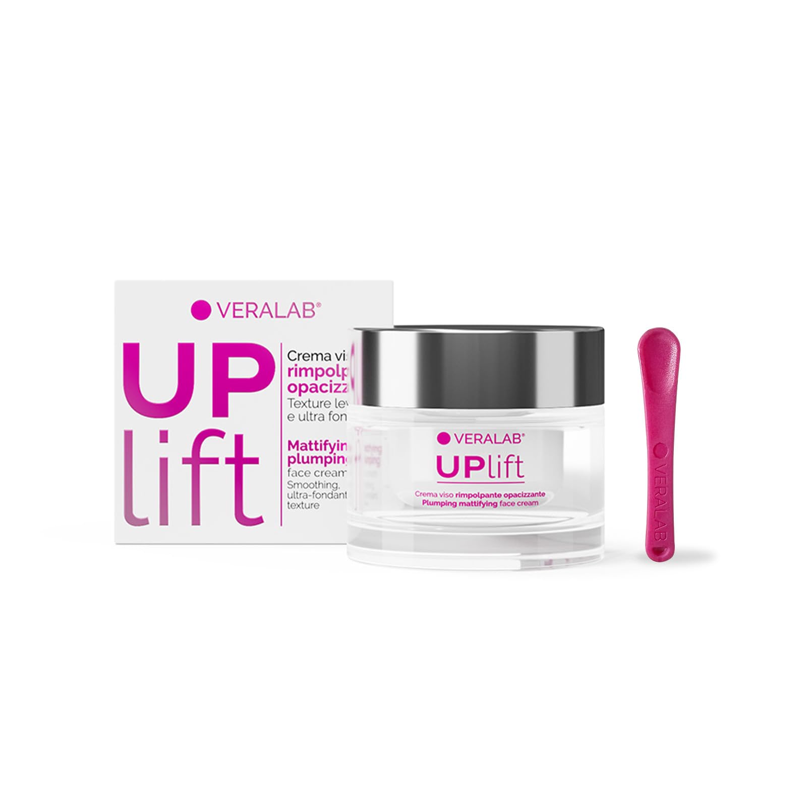 Veralab Uplift, Crema Viso Rimpolpante Opacizzante ad Azione Purificante, Anti-Rughe e Anti-Age per Pelli Miste