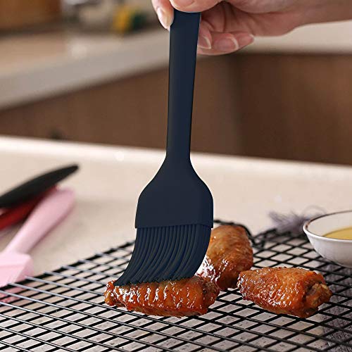 Silicone Basting Brush Set Of Two Heat Resistant Long Handle Pastry Brush For Grilling, Baking, Bbq And Cooking (Black) #TOP2