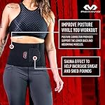 McDavid Sweat Band & Waist Trimmer Belt, Back Support, Improves Posture During Workouts, Waist Trainer for Men and Women - Image 4