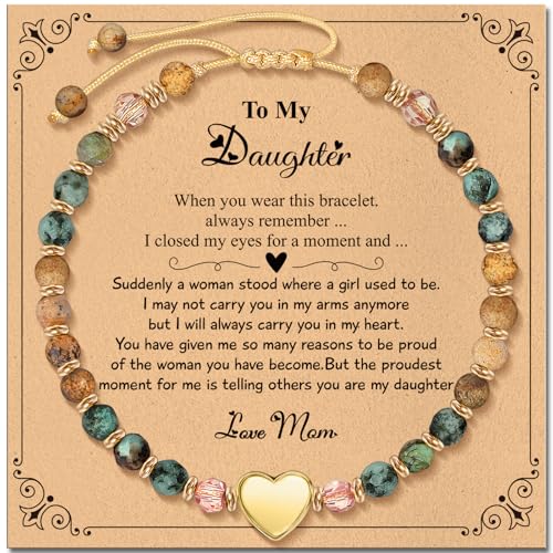 ZOKCC Gifts for Daughter from Mom Dad: Healing Natural Stone