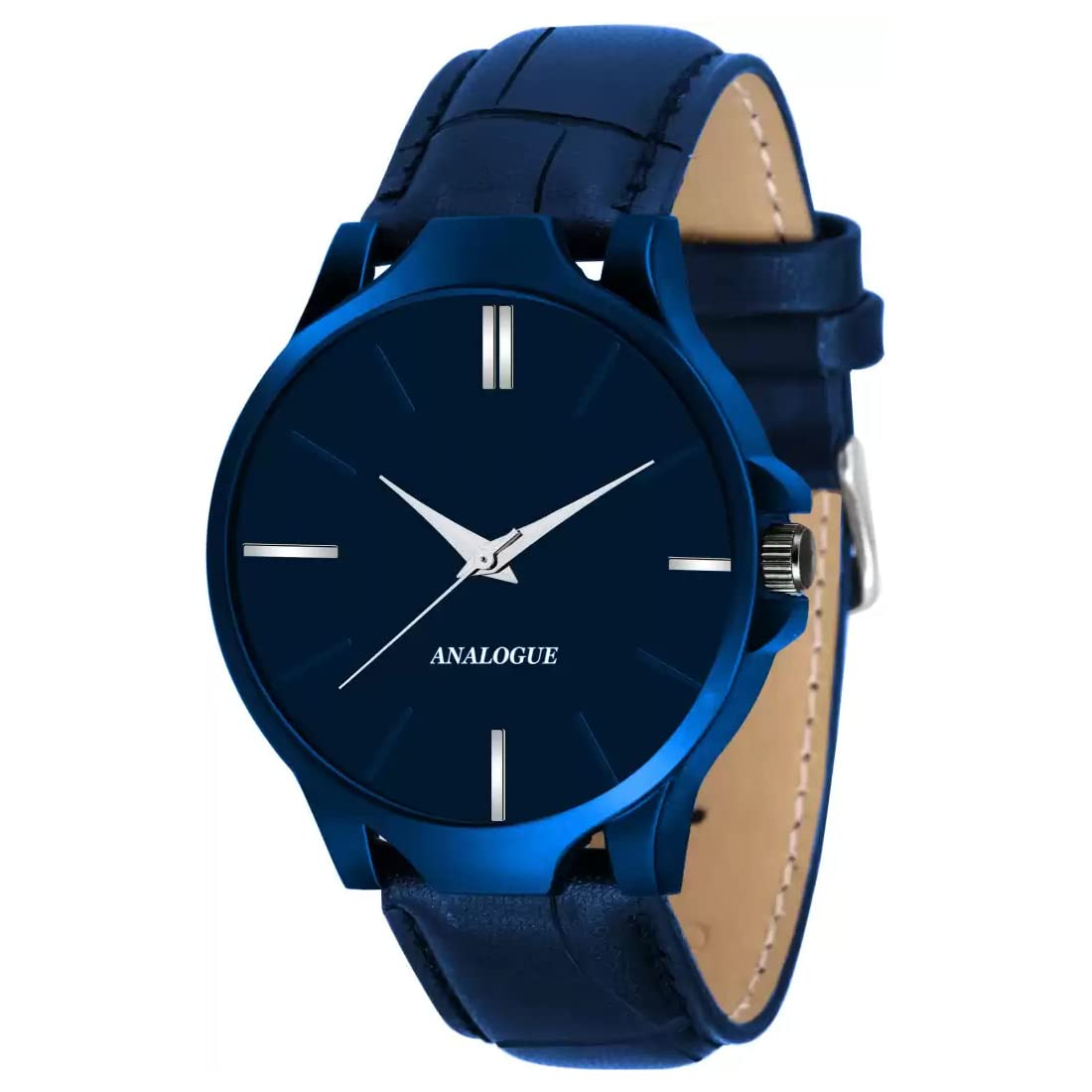 Talgo Alluring Analogue Blue Dial Blue Leather Strap Graceful Stylish Wrist Watch for Men and Boys, Pack of 1 - LR05-BLU-D-3K-BLU-L (B0C2J44N6D) Amazon Price History, Amazon Price Tracker