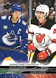 2024-25 Upper Deck Series 1#199 Quinn Hughes/Luke Hughes CL Vancouver/New Jersey Hockey Card - Sportscard Superstore
