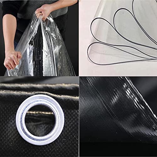 Rideau d'extérieur isolant transparent contre le vent pour porte et porche - 3