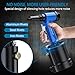AUTOUTLET Pneumatic Rivet Gun Kit Heavy-Duty Riveter 4 Sizes Air Hydraulic Riveting Tool for Manufacturing Fields
