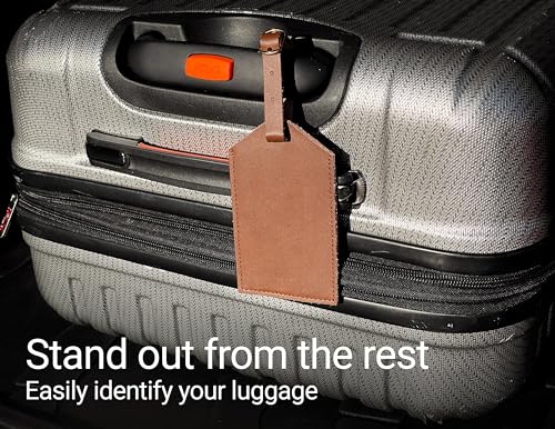 Elizabeth City State University Leather Luggage Tag Engraved Officially Licensed Collegiate Product3